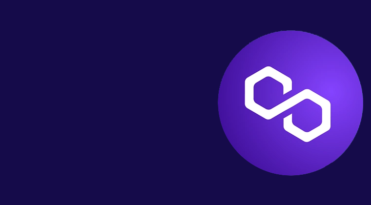 Polygon network logo background